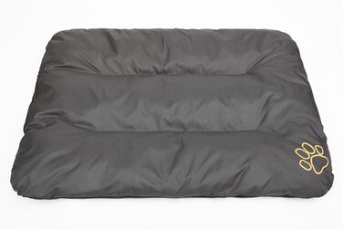 Матрац для собак, лежанка для собак великих, середніх та малих порід - водонепроникне собаче ліжко, м'яке лежання з піни, для вулиці та міцне собаче ліжко - 90x60x8 см (R2(100 x 70 см), сірий)