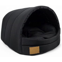 Будка для собак та котів ODOLPLUSZ - комфортна, миюча, чорна (M)