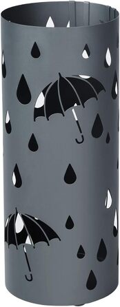 SONGMICS Umbrella Stand - White & Anthracite - 49 x 19.5 cm