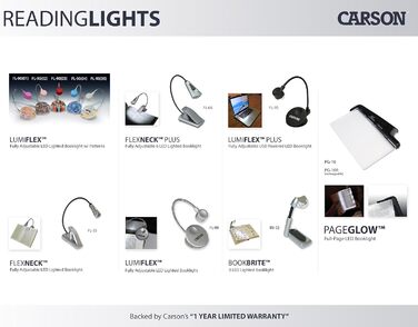 LED лампа на прищіпці Carson FlexNeck з гнучним шийкою (FL-55)