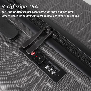 Валіза ручної поклажі TANTOMI з відділенням для ноутбука, 50 см, жорсткий корпус ABS, легка, з 4 колесами на 360°, TSA-замок (світло-темно-зелений, 41 л)