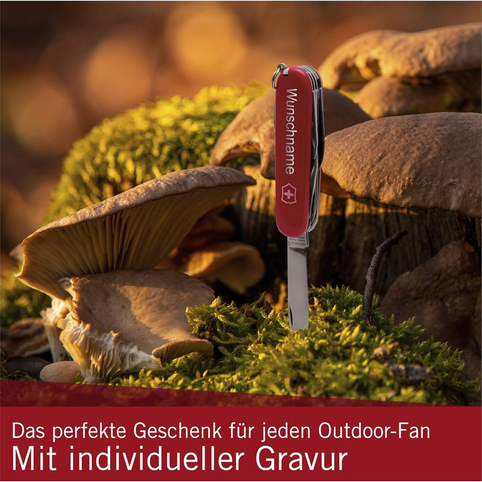 Мультитул Victorinox Deluxe Tinker з гравіюванням, 17 функцій, ніж для чоловіків, мультиінструмент з нержавіючої сталі