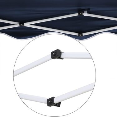 Foldable Gazebo 3x3m including bag | water-resistant, UV 50+ protection | Pop-up tent, foldable gazebo, garden tent, party tent, Capri | Click system metal frame (Blue)