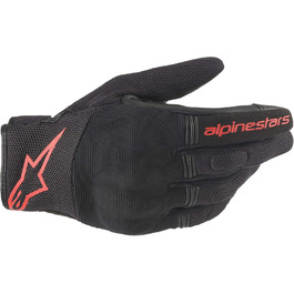 Мотоперчатки Alpinestars Copper Чорні Червоні Флуо, розмір M