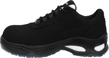 Робочі черевики ELTEN Milow Low ESD S2: текстиль, пластикова капа (легша за сталеву), чорний, 48 EU (для жінок та чоловіків)