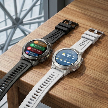 Смарт-годинник Lazird зі вбудованим GPS, акумулятором 730 мАг, ліхтариком та барометром, чорний