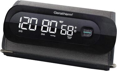 GERATHERM Cardio Connect – Цифровий тонометр на плечі з додатком та інтегрованою манжетою 22-32 см/Тонометр з визначенням аритмії/Вимірювач артеріального тиску