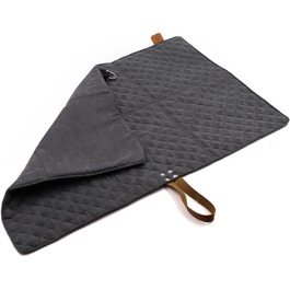 Килимок для собак Paws&Co: портативний, складаний, 75x50 см (M, сірий)