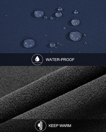 Чоловіча жилетка Softshell 33,000ft: водонепроникна, без рукавів, флісова, блакитна