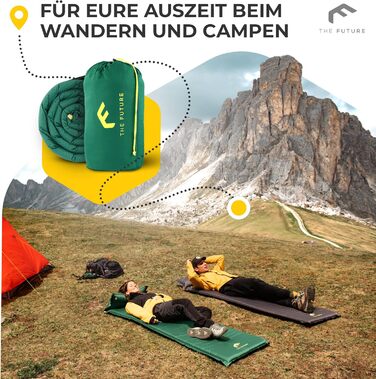 Isomatte самонадувна The Future Air Bender Comfort 5см, сіра, для кемпінгу та відпочинку на природі
