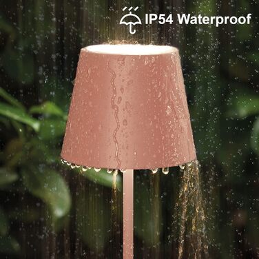 LED настільна лампа K-Bright з димуванням, акумуляторна, для дому та вулиці | Тепле світло | USB-зарядка | 1 шт. (Помаранчевий)