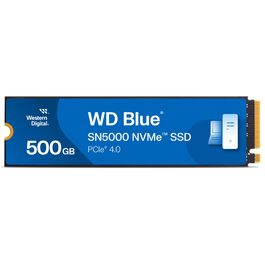 SSD накопичувач WD Blue SN5000 500GB NVMe PCIe Gen4 - Швидкість до 5000 МБ/с, 300 TBW, Western Digital nCache 4.0