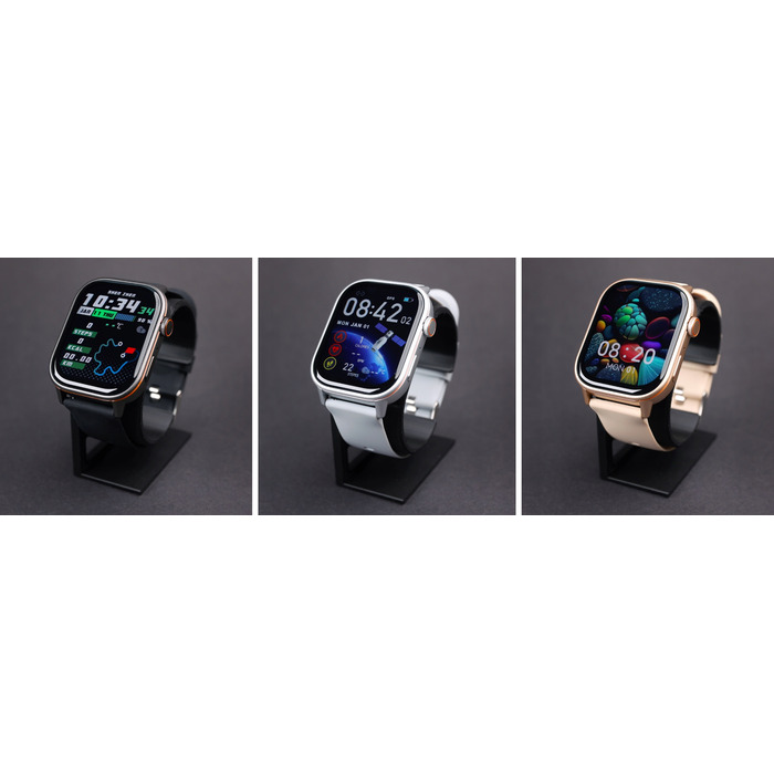 Жіночий смартгодинник JG Smart QX17 з GPS, сріблястий