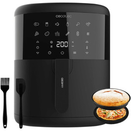 Фритюрниця без олії Cecotec Cecofry Bombastik 6000 Full, 6 л, 1700 Вт, PerfectCook, 12 режимів, чорний | з аксесуарами