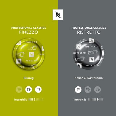Капсули для кавомашин Nespresso Professional | Ristretto та Lungo | Набір 200 шт.