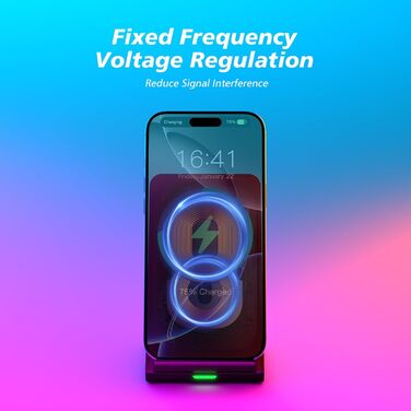 Бездротова зарядка Inductive Stand - Швидка зарядка для iPhone, Samsung, Google. Підставка для телефону.