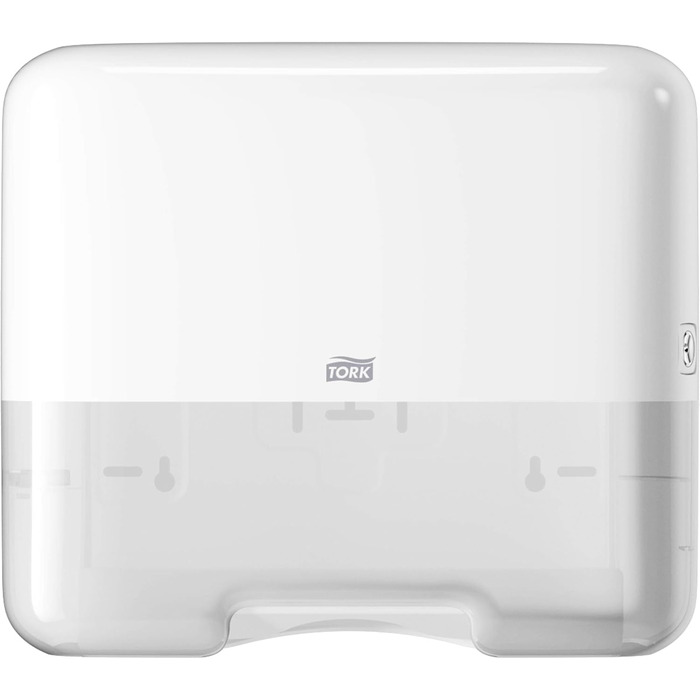 Tork Mini Spender for Z-fold and interfolded paper towels 553100, Elevation Design - Compact H3 towel dispenser for folded towels for single-sheet dispensing, white