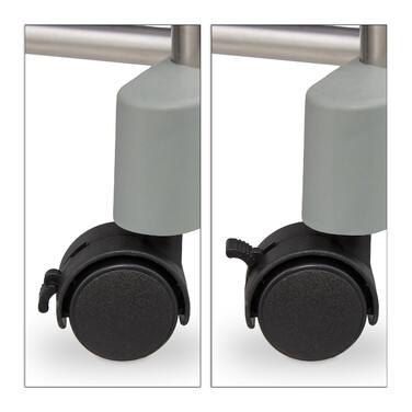 Relaxdays Extendable Clothes Rack with Wheels