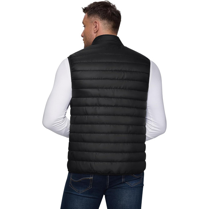 Чоловіча степкова жилетка Outdoor Ventures, чорна, XL. Ідеально для бігу, гольфу, походів та їзди на коні. Легка, пакується, гібридна модель.