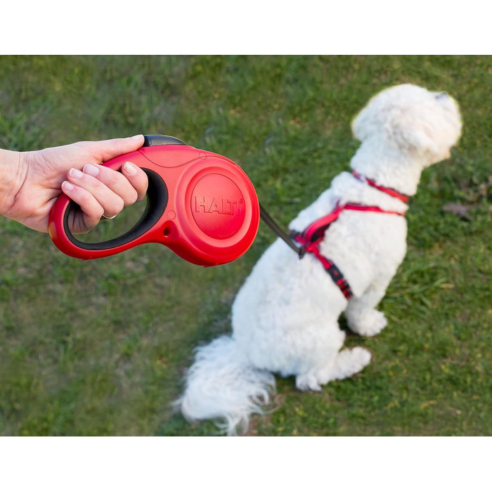 Рулетка для собак HALTI Rollleine, велика (L), чорна: безпечна та зручна повідкова рулетка для великих собак