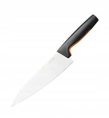 Набір ножів Fiskars Functional Form (5 предметів) у чорному підставці-блоці + точилка, 1057554