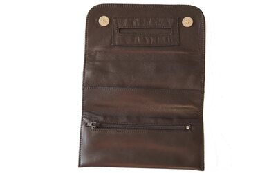 GERMANUS Ferruginus - Made in EU - Leather Tobacco Pouch, Tobacco Bag, Rolling Pouch, Rolling Case, Tobacco Case