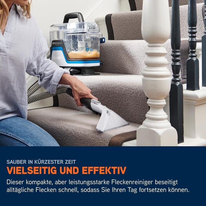 Vax SpotWash Max Pet Edition: потужний мийник для килимів та м'яких меблів з технологією SpinScrub, 2.8л XL-резервуар, глибоке очищення для тварин, диванів та твердих підлог (Home Duo)