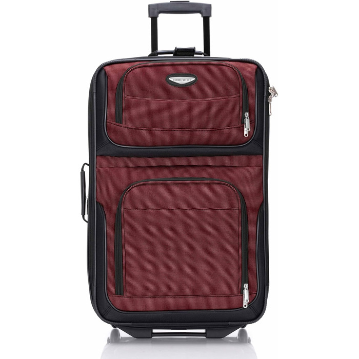 Набір валіз Travel Select Amsterdam (8 шт.) - червоний, оранжевий, сірий, 88 літрів, розширюваний, з розширенням