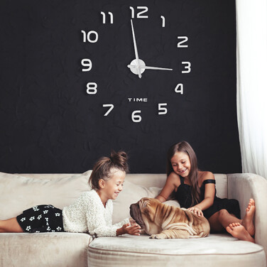 Relaxdays DIY Wall Clock with 3D Numbers