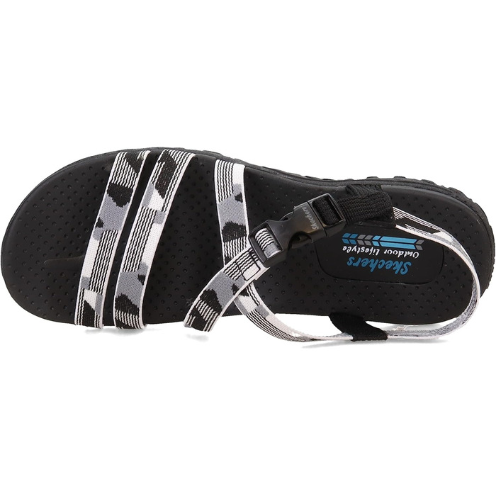 Сандалі жіночі Skechers Reggae Tasse - Oh,snap! чорно-білі (38 EU)