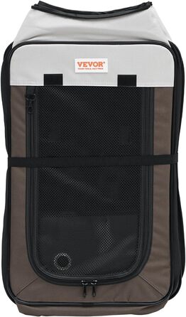 Вольєр для цуценят VEVOR, складаний, 914 x 914 x 584 мм, з мискою, 600D Oxford, для собак та інших дрібних тварин, чорний