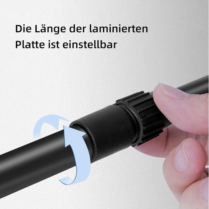 Стійка для мікрохвильової печі, 2-ярусна, чорна. Розширювана, з 6 гачками. Розміри: 36–57 x 36,5 x 80 см