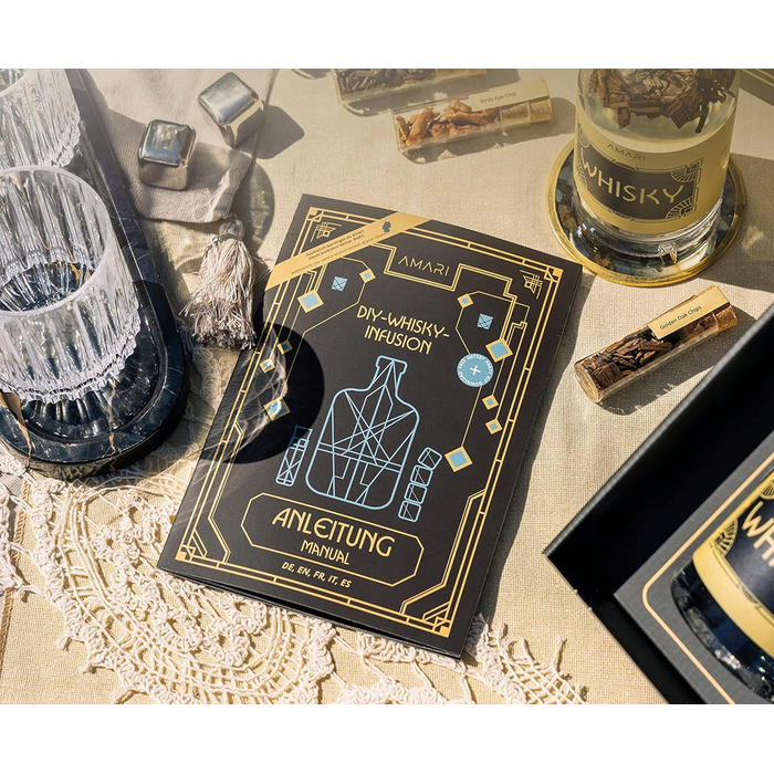 Набір для самостійного приготування віскі з дубовою стружкою та аксесуарами