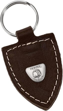 Нашийник для собак Hunter Tara, шкіряний, юхтеншпілер, міцний, стійкий до погодних умов, розмір M, темно-коричневий/cognac