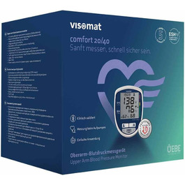 Високоточний тонометр Visomat Comfort 20/40 для вимірювання артеріального тиску на плечі, велика манжета до 52 см