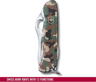 Мультитул Victorinox Trailmaster MW - Швейцарський, 4 функції, Wellenschliff, відкривачка, камуфляж