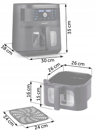Аерофритюрниця Berdsen BD-661 1700 Вт, 8 л