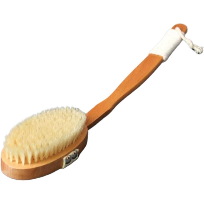 CambOs Bath Brushes with Boar Bristles for Women and Men, Bath and Body Brushes, Bath Accessories, Shower Brushes with Long Handle
