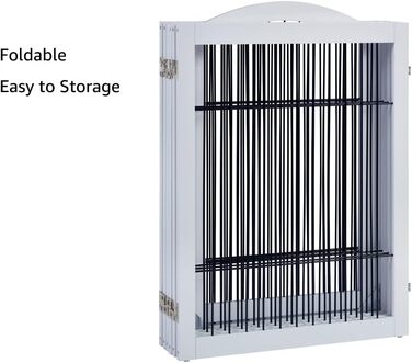 Захисне металеве ґратка для камінів Unipaws, огорожа для собак, 6 панелей, без свердління, для цуценят, 4 ніжки, білий колір