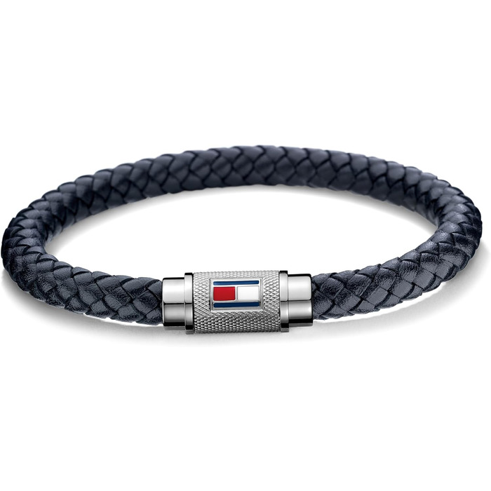 Браслет Tommy Hilfiger для чоловіків з шкіри, темно-синій - 2701000