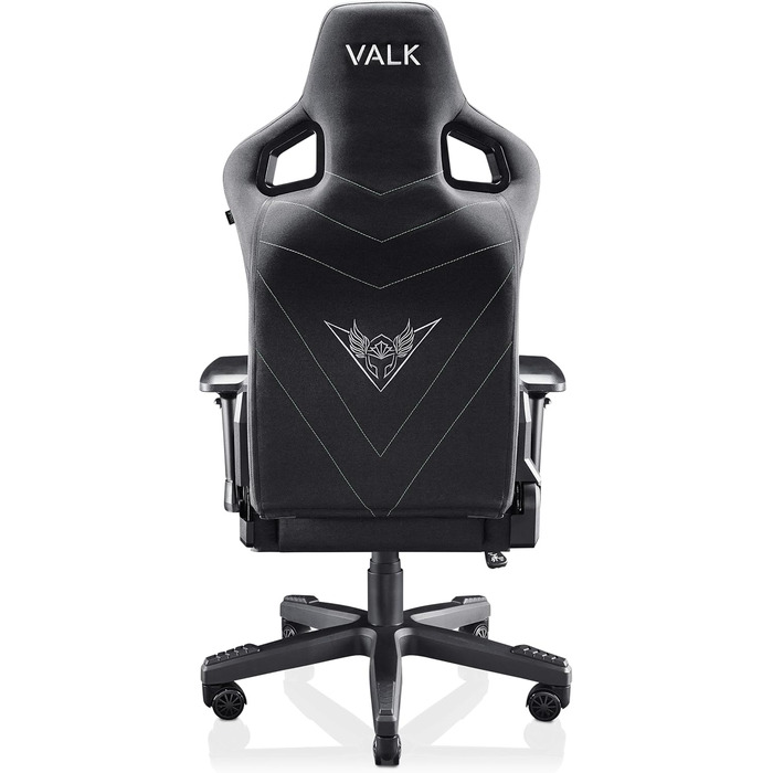 Ігровий крісло VALK Gaia з дихаючого матеріалу, ергономічний офісний крісло, кут нахилу спинки 160º, 4D підлокітники, газліфт Класу 4, професійне геймерське крісло (Онікс Чорний)