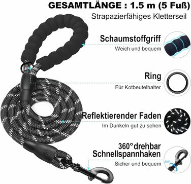 Нашийник та поводок для собак Haapaw, без натягу, регульований, світловідбиваючий, Step-in, для цуценят, з м'якою підкладкою, для дуже маленьких/маленьких/середніх собак, блакитний (чорний, XL (обхват грудей 50.8-59.6 см, вага 8.2-12.7 кг))