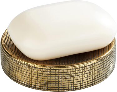 Підставка для мила WENKO Rivara, керамічна, золота, Ø 10 x 2,5 см