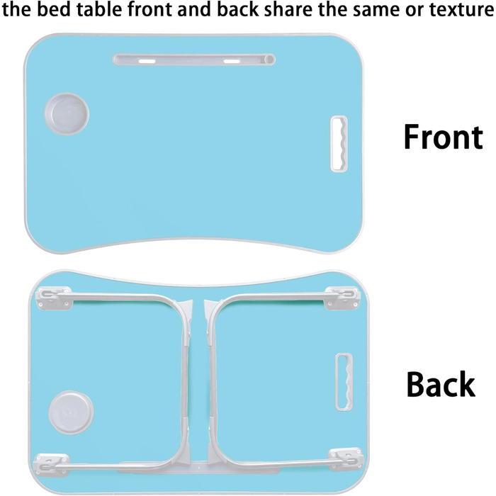 Зручний столик-підставка для ноутбука та їжі в ліжко/на диван (Blue)