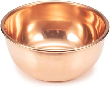 YINOX Mixing Bowl made from 99% pure copper, reflective craftsmanship, can be used as a kitchen salad bowl, egg bowl, dip bowl, or kitchen decoration.