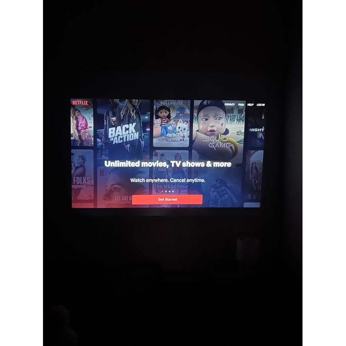 LED-проектор OWLOO з Android TV, білий
