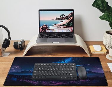 Килимок для миші та клавіатури Moon Mushroom XXL 80x40 см (Blue Mountain)