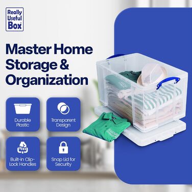 Really Useful Box 84C 84 Liter Box Transparent 710x440x380 mm PP
