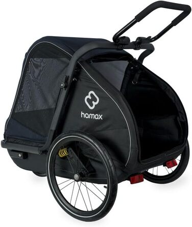 Hamax Pluto - чорний велопричіп для собак