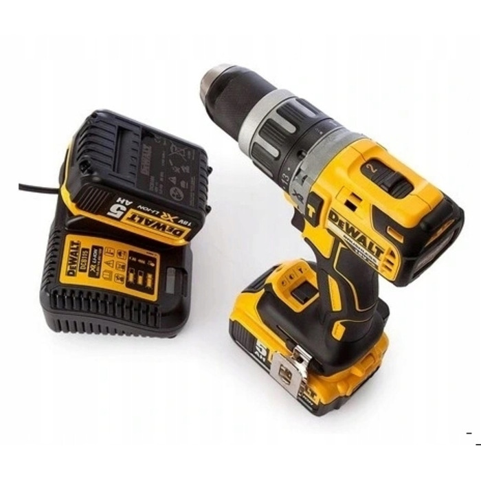 Ударний дриль-шурупокрут DeWalt DCD796D2 18V + 2 акумулятори 2.0Аг + кейс TSTAK